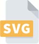 Icon representing SVG file download for mapping products
